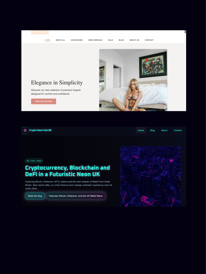 Preview: multi-page white website (MultiPage)